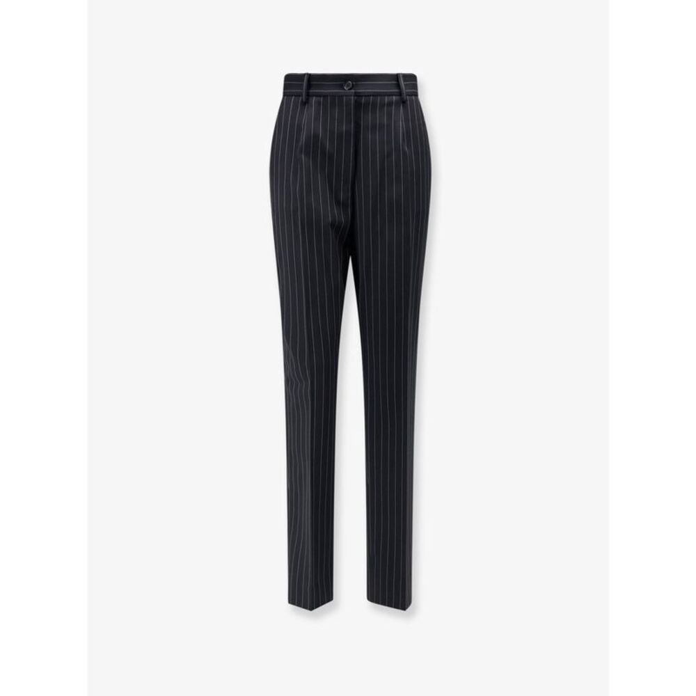 Dolce & Gabbana Women Pinstriped Stretch Wool Trousers